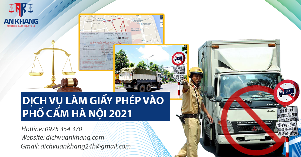 Dịch vụ làm Giấy Phép Vào Phố Cấm 24h tại Hà Nội 2024