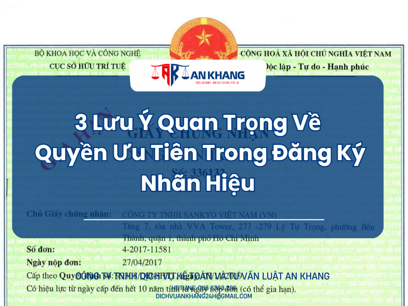 3 Lưu Ý Quan Trọng Về Quyền Ưu Tiên Trong Đăng Ký Nhãn Hiệu