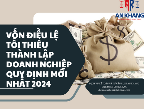 Vốn điều lệ tối thiểu thành lập doanh nghiệp –  Quy định mới nhất 2024