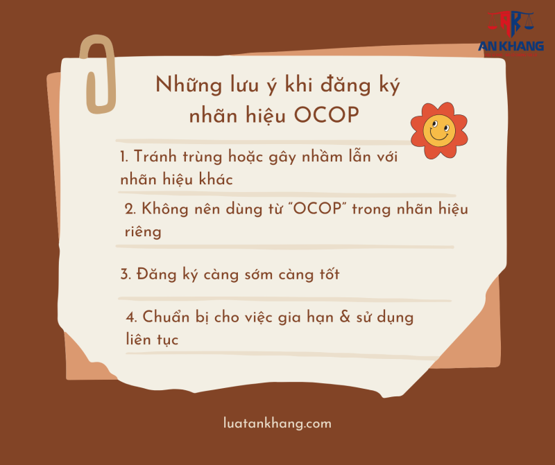 Những lưu ý khi đăng ký nhãn hiệu sản phẩm OCOP