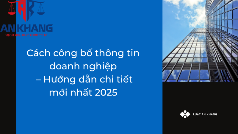 Cách công bố thông tin doanh nghiệp
