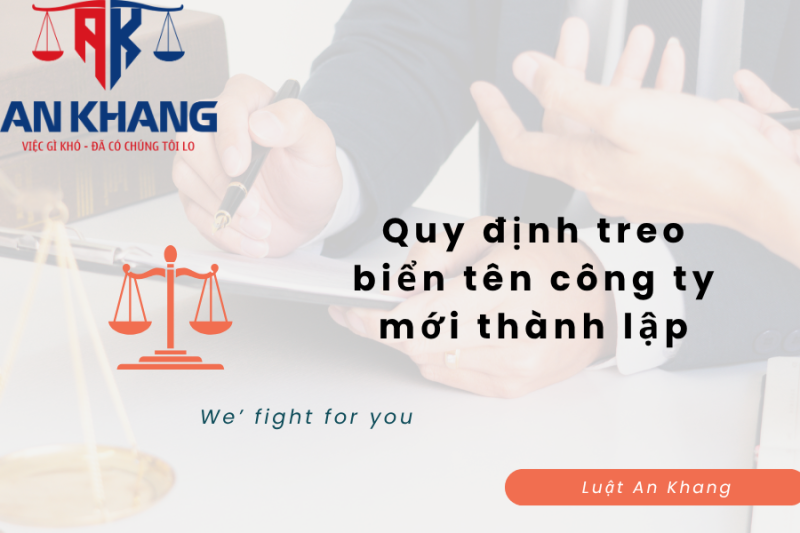 quy định treo biển tên công ty