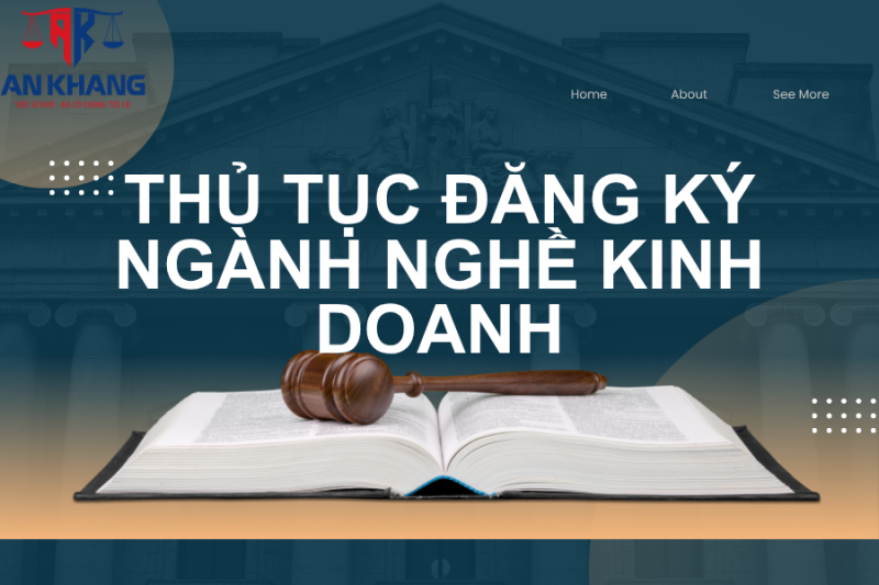 Thủ tục đăng ký ngành nghề kinh doanh 