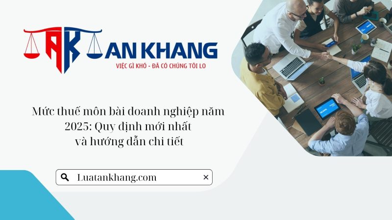 Mức thuế môn bài doanh nghiệp