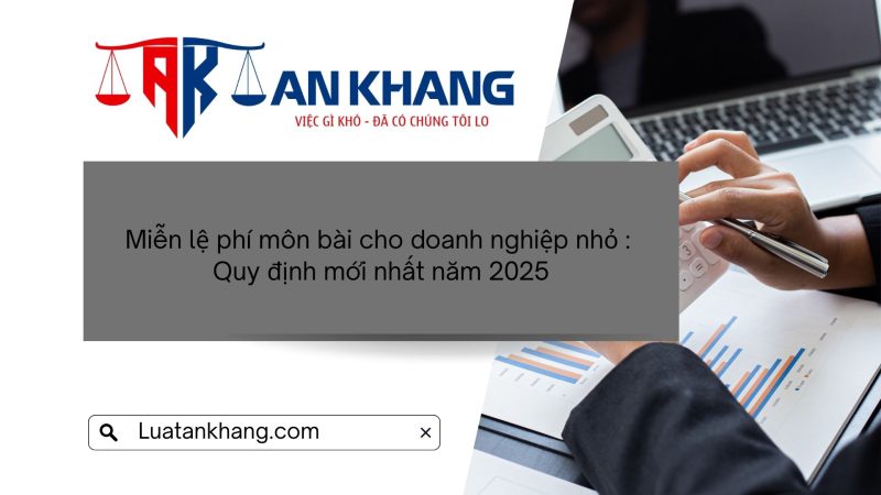 Miễn lệ phí môn bài cho doanh nghiệp nhỏ