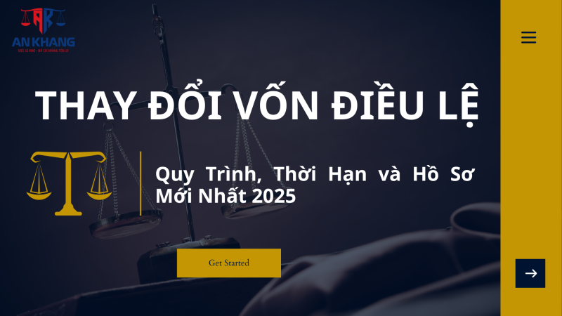 thay đổi vốn điều lệ
