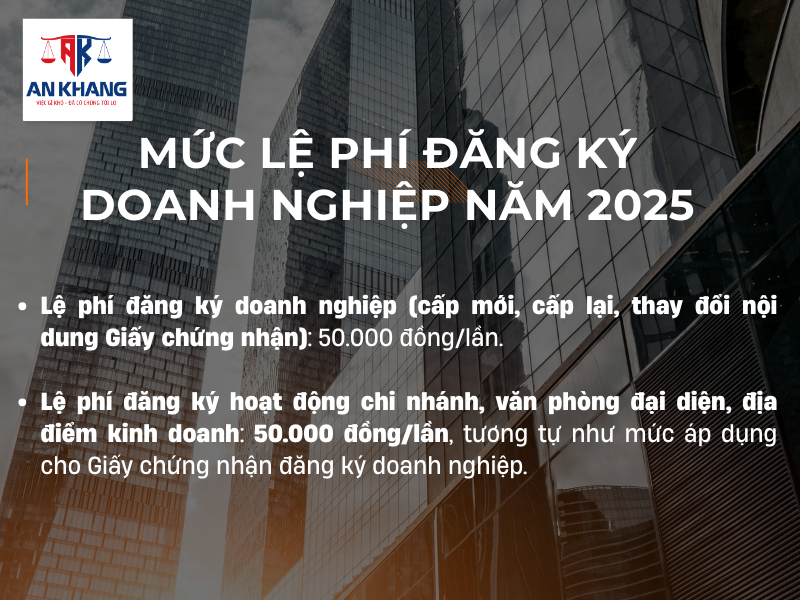 Lệ phí đăng ký doanh nghiệp
