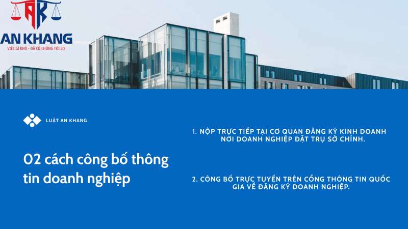 Cách công bố thông tin doanh nghiệp