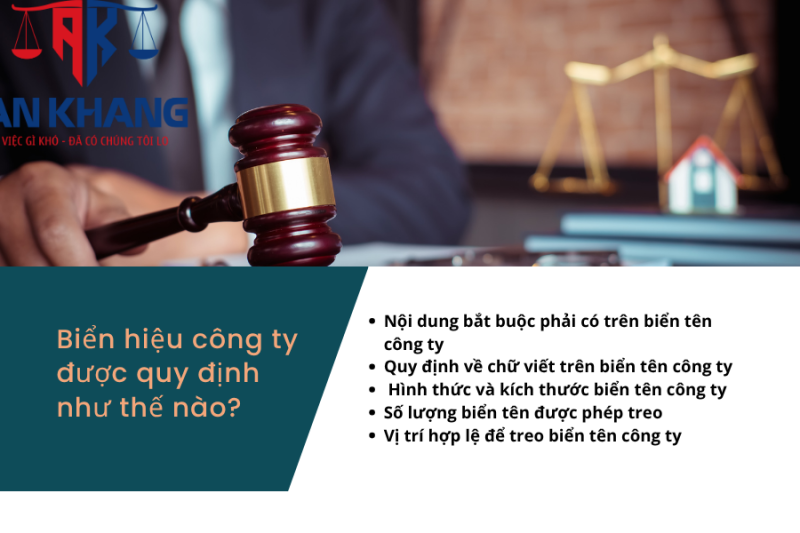 quy định treo biển tên công ty