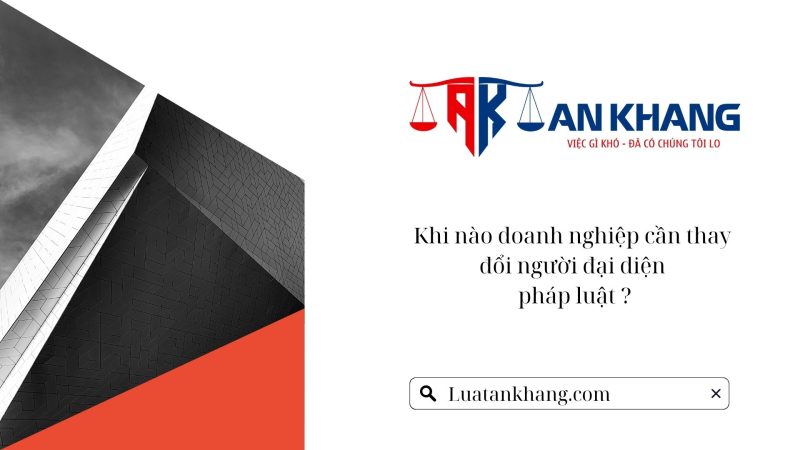 Thay đổi người đại diện pháp luật