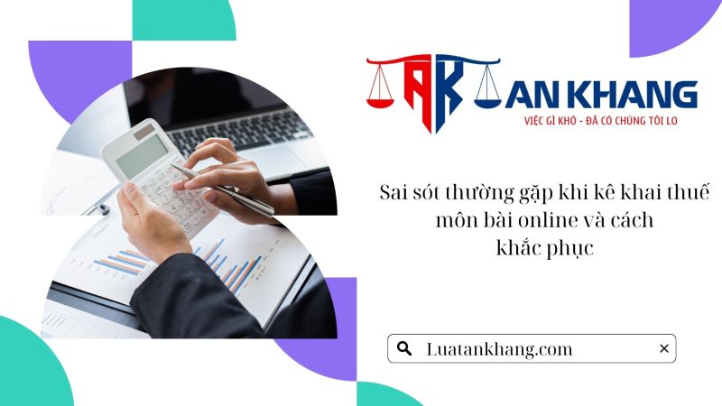 kê khai thuế môn bài online