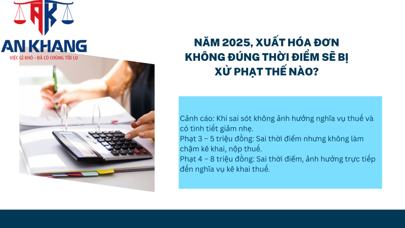 Xuất hóa đơn không đúng thời điểm