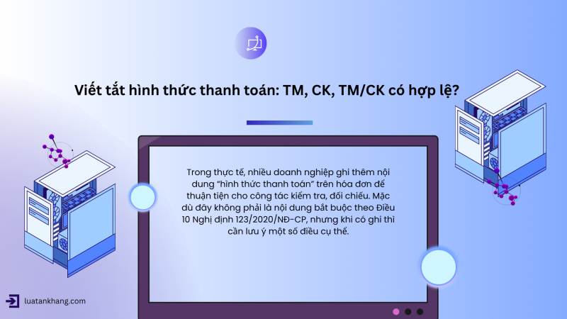 Viết tắt trên hóa đơn điện tử