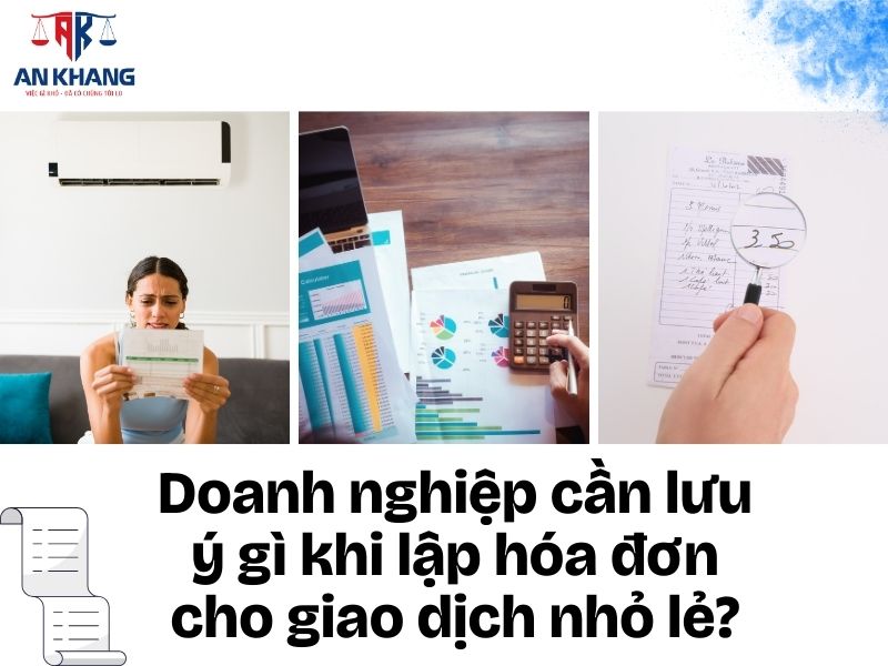 giao dịch nhỏ lẻ vào hóa đơn