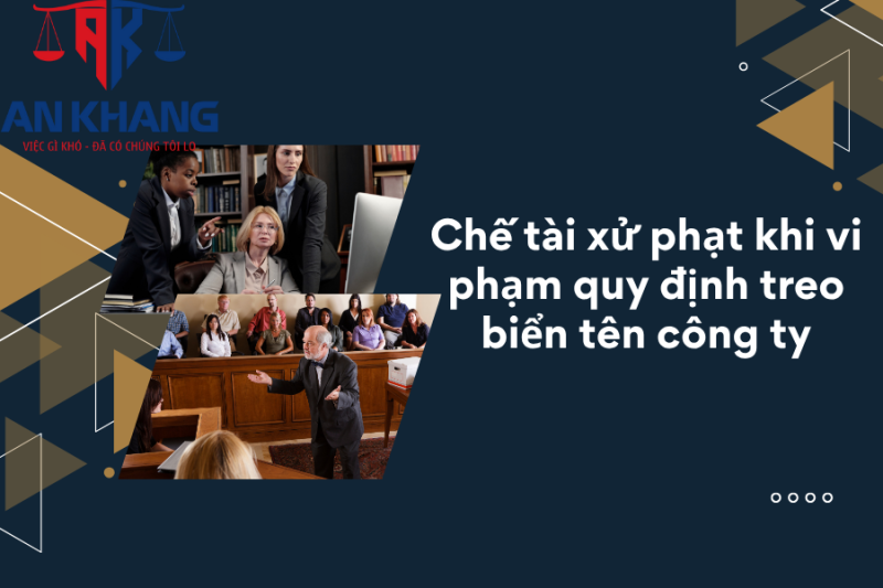 Mức phạt không treo biển công ty
