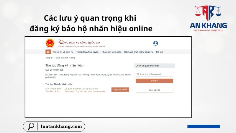 đăng ký bảo hộ nhãn hiệu online