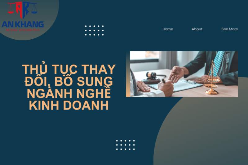 Thủ tục đăng ký ngành nghề kinh doanh