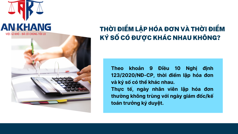 Xuất hóa đơn không đúng thời điểm 