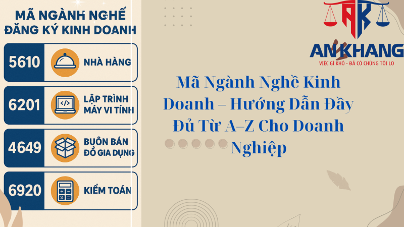 Mã ngành nghề kinh doanh – Hướng dẫn đầy đủ từ A–Z cho doanh nghiệp