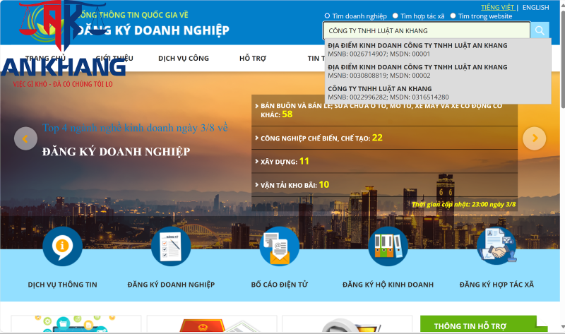 tra cứu thông tin doanh nghiệp