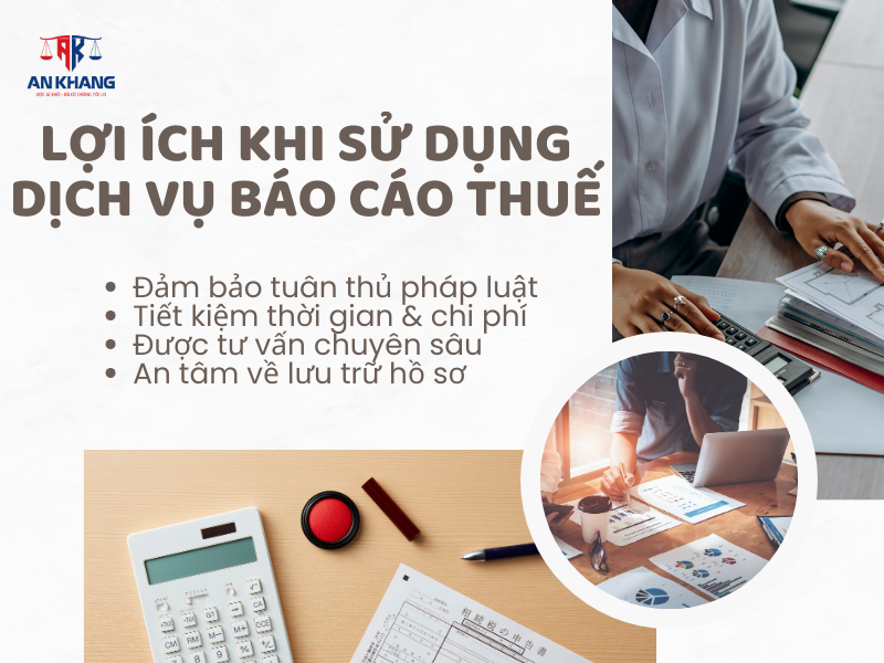 Lợi ích khi sử dụng dịch vụ báo cáo thuế