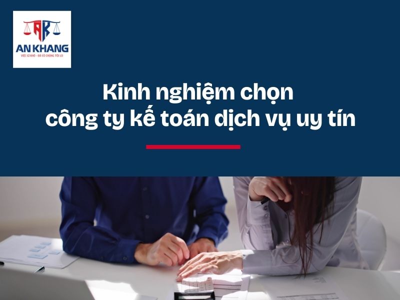 công ty kế toán dịch vụ