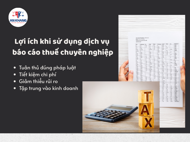 lợi ích khi sử dụng dịch vụ báo cáo thuế