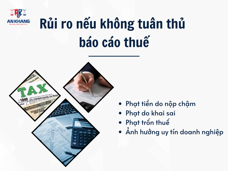 Rủi ro nếu không tuân thủ báo cáo thuế