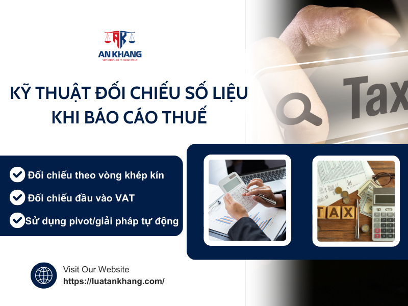 Kỹ thuật đối chiếu số liệu khi báo cáo thuế 