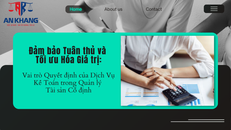 Đảm bảo Tuân thủ và Tối ưu Hóa Giá trị: Vai trò Quyết định của Dịch Vụ Kế Toán trong Quản lý Tài sản Cố định