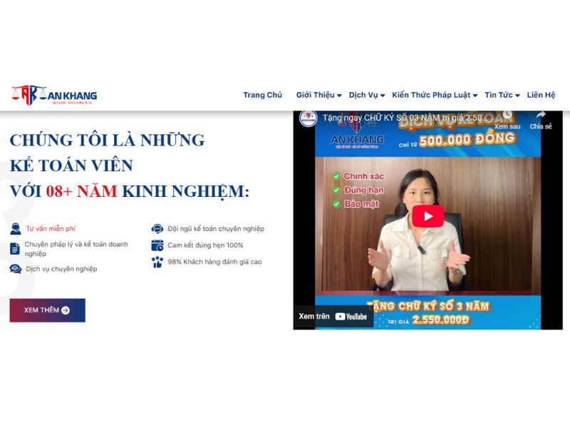 công ty kế toán dịch vụ