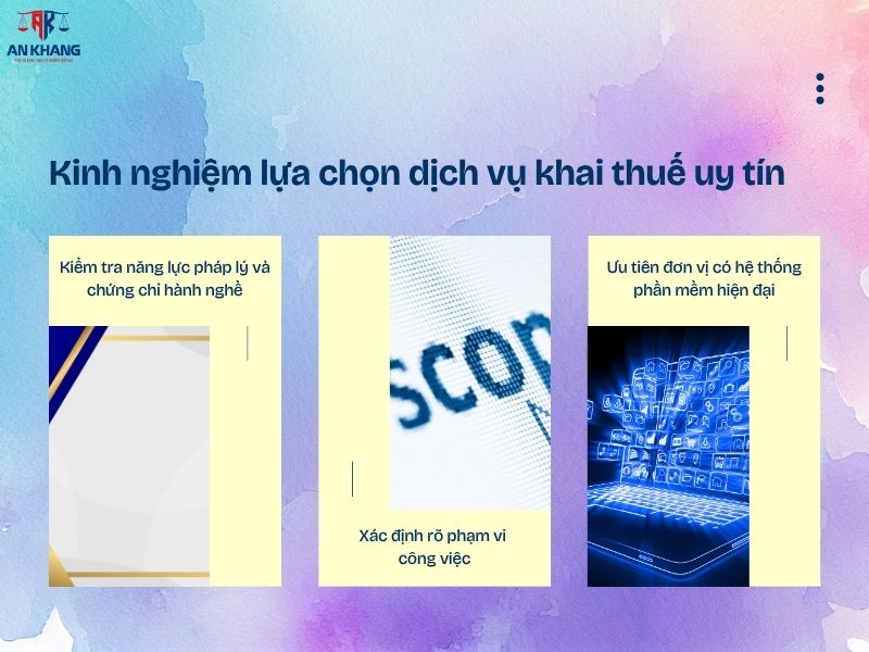 dịch vụ khai thuế