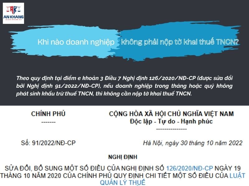 Khai thuế TNCN