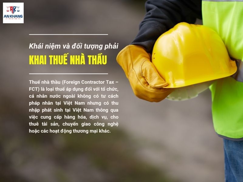 Khai thuế nhà thầu