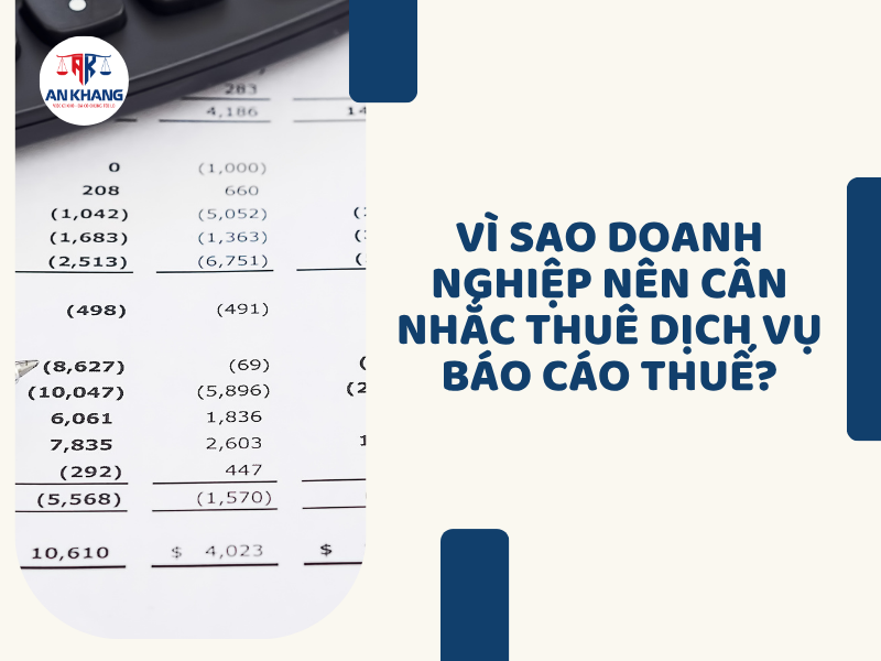 dịch vụ báo cáo thuế