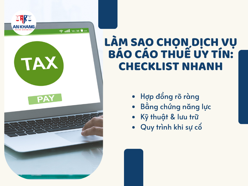 dịch vụ báo cáo thuế