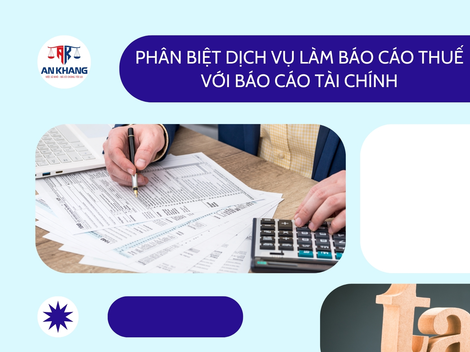 Phân Biệt Dịch Vụ Làm Báo Cáo Thuế Với Báo Cáo Tài Chính