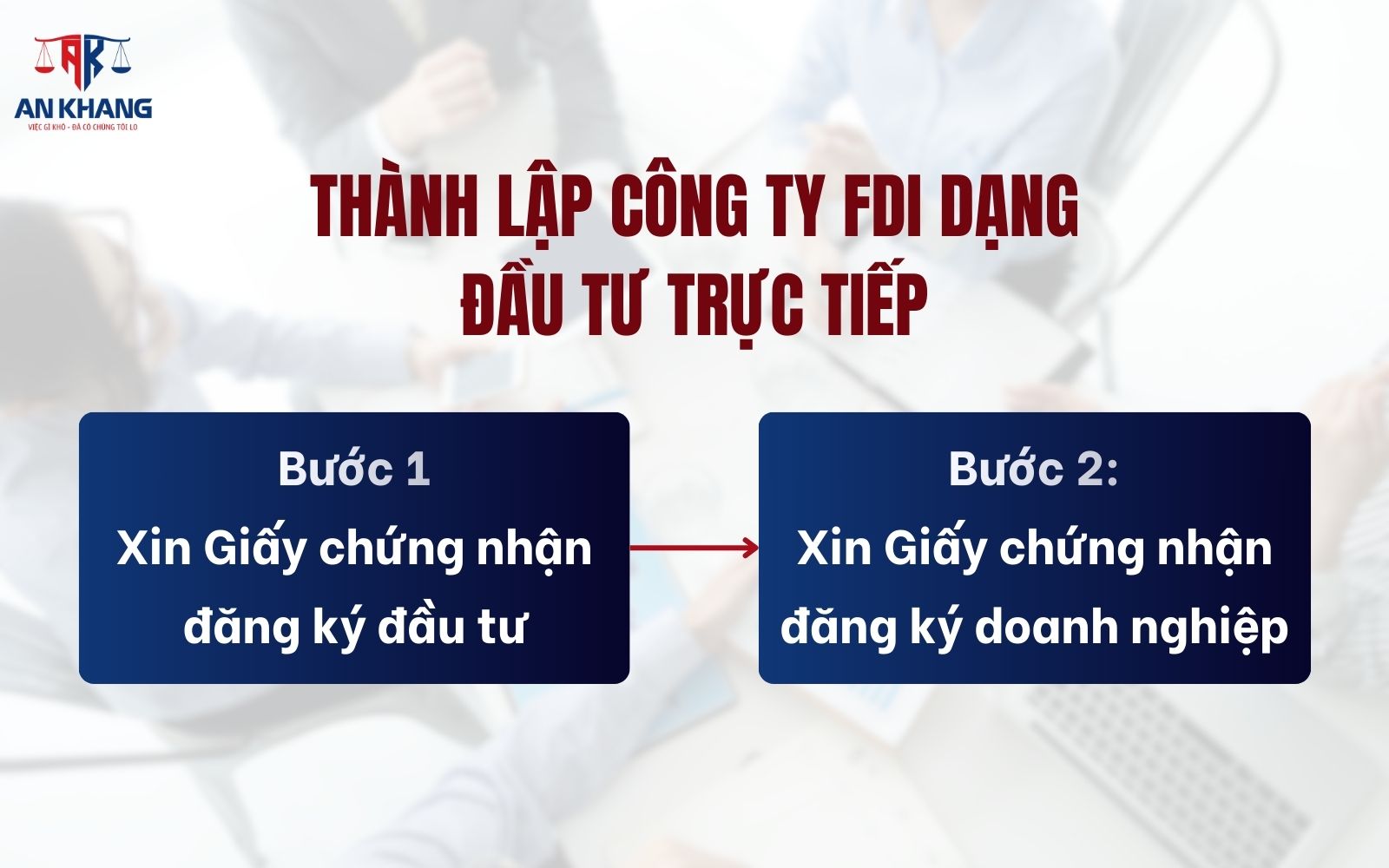 Quy trình thành lập Doanh nghiệp FDI Việt Nam theo hình thức đầu tư trực tiếp