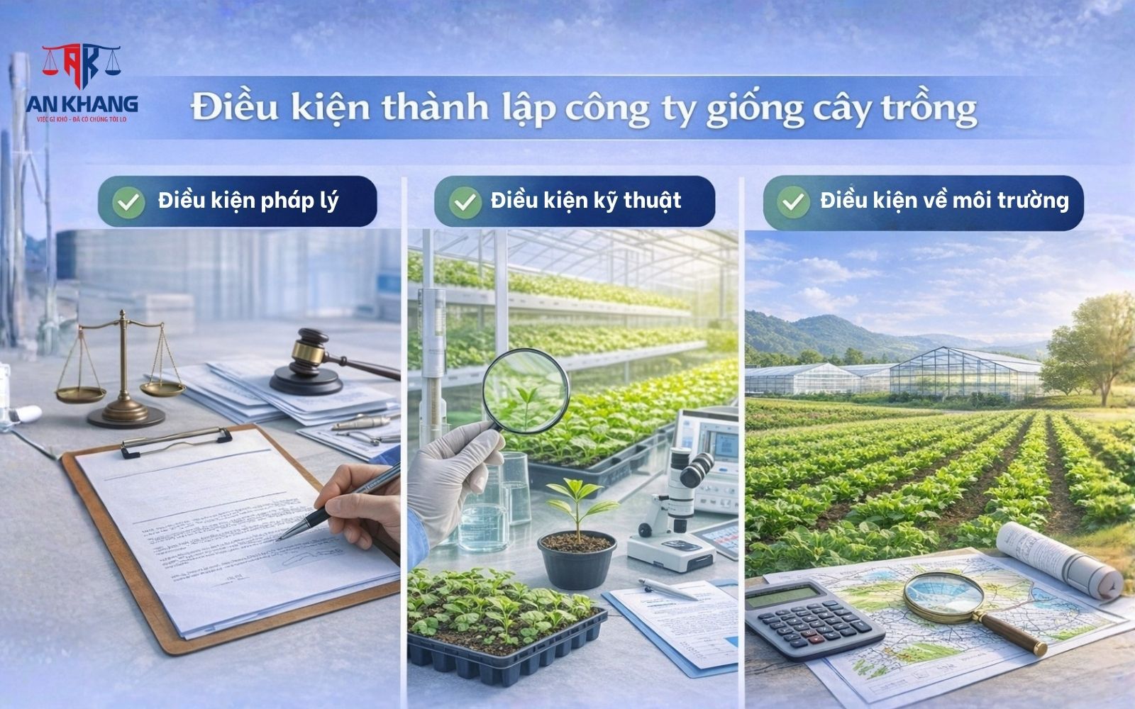 Điều kiện thành lập công ty giống cây trồng