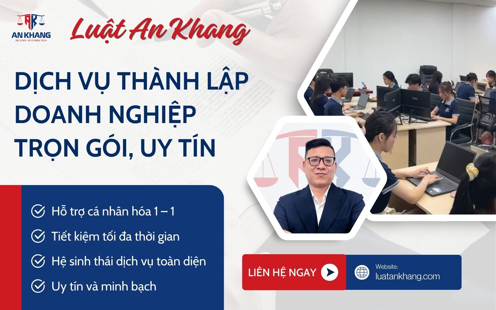 Luật An Khang – Chuyên gia hóa giải mọi khó khăn khi đăng ký doanh nghiệp Luật An Khang - Giải quyết mọi khó khăn khi lập công ty giúp bạn