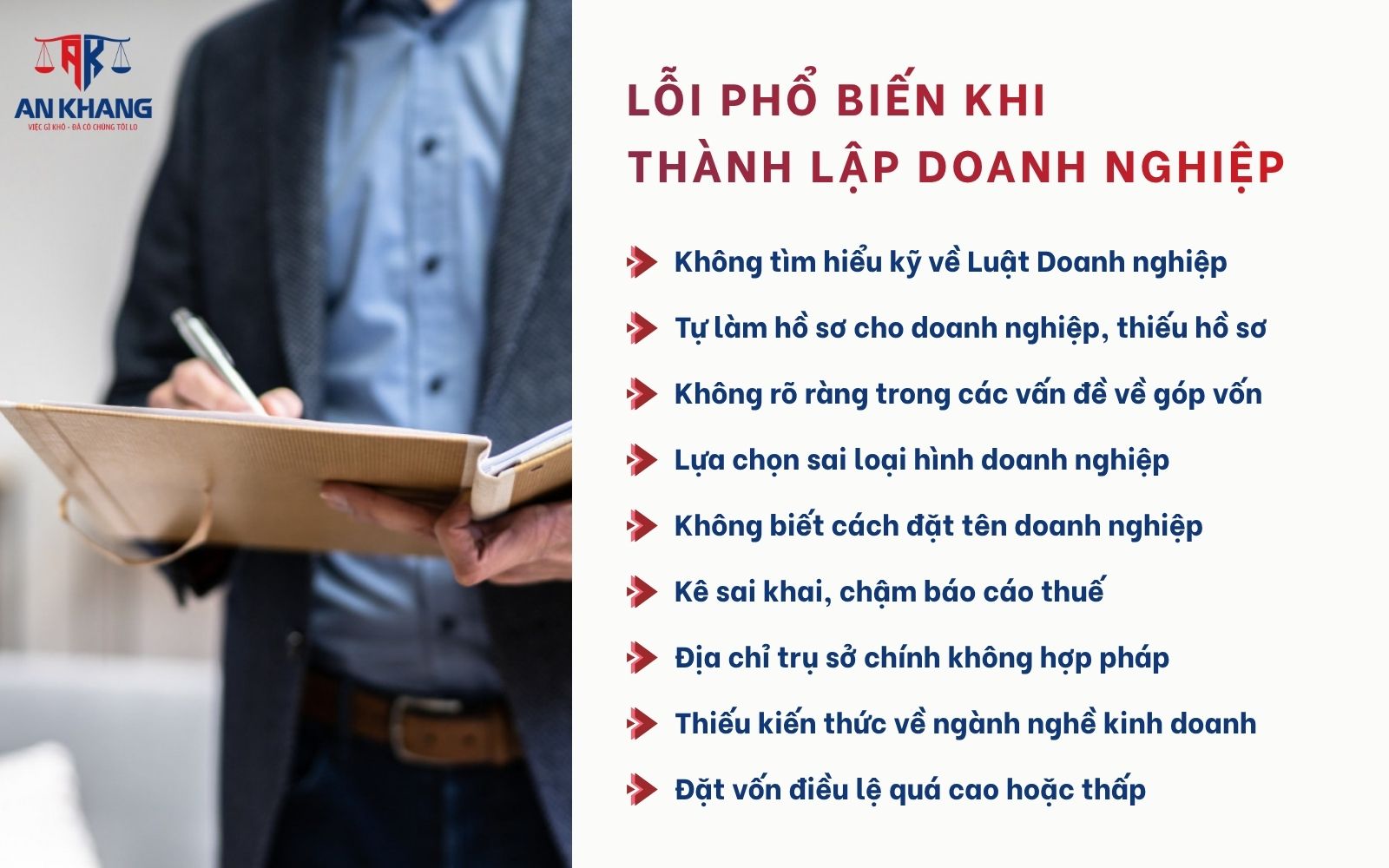 Tổng hợp các lưu ý khi thành lập công ty TNHH, công ty Cổ phần 9 lỗi phổ biến khi thành lập doanh nghiệp cần lưu ý