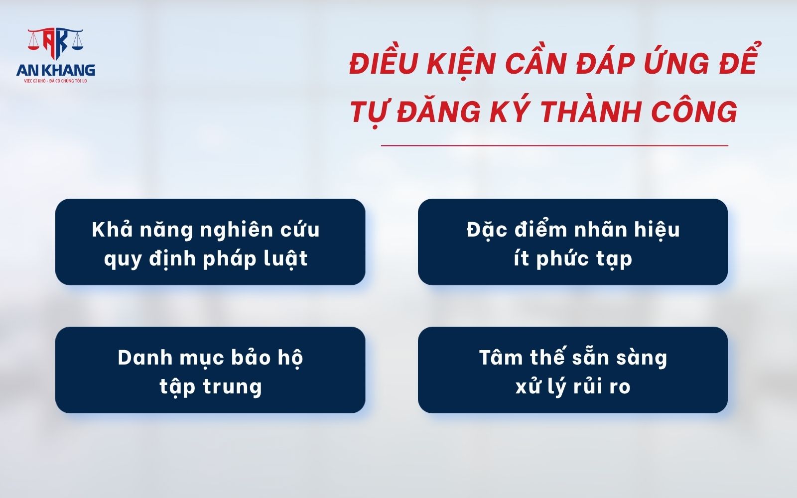 Hiểu đúng quy trình và phân nhóm giúp tăng khả năng được bảo hộ Điều kiện cần đáp ứng để tự đăng ký thành công