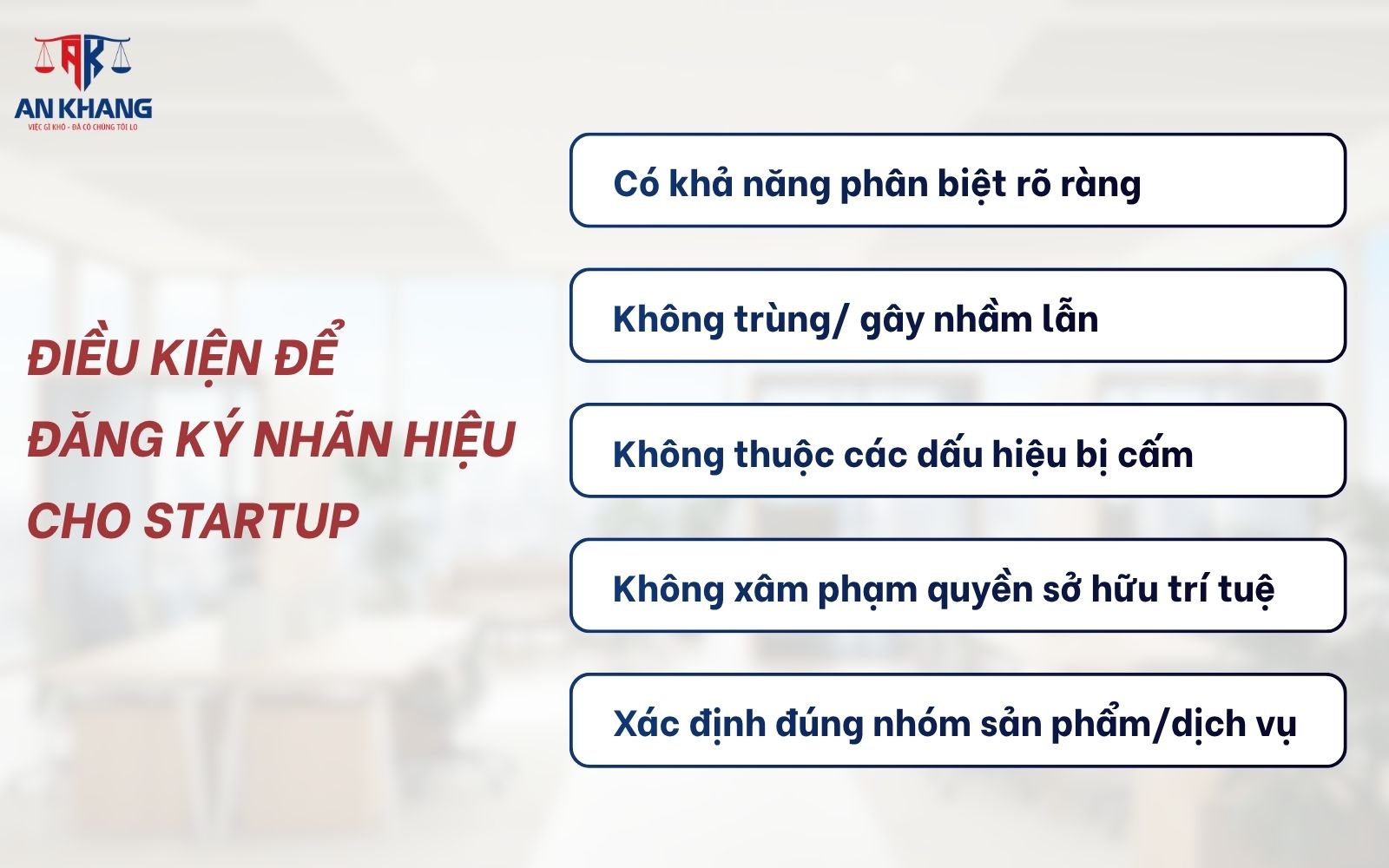 Đáp ứng đủ điều kiện pháp lý giúp quá trình đăng ký nhãn hiệu startup thuận lợi hơn Điều kiện để đăng ký nhãn hiệu cho startup
