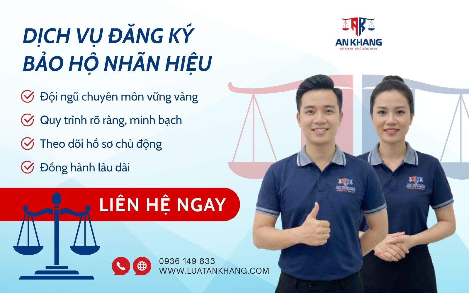 Đăng ký dịch vụ bảo hộ nhãn hiệu của Luật An Khang ngay Đăng ký dịch vụ bảo hộ nhãn hiệu của Luật An Khang ngay