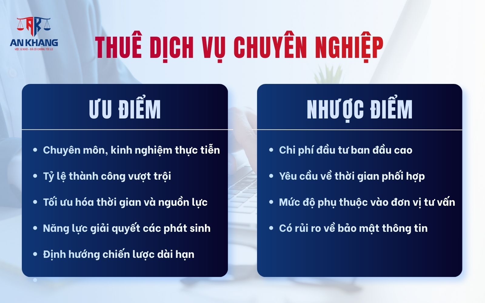 Đơn vị chuyên môn hỗ trợ xử lý hồ sơ và giảm rủi ro pháp lý phát sinh Phân tích hình thức thuê đơn vị dịch vụ chuyên nghiệp