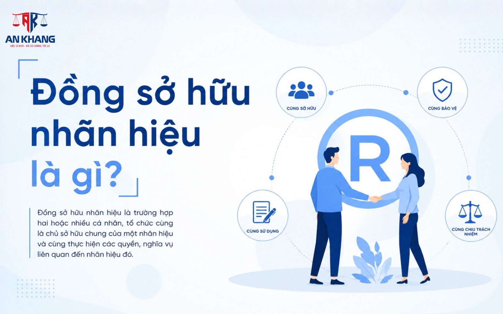 Đồng sở hữu nhãn hiệu là hình thức nhiều cá nhân hoặc tổ chức cùng đứng tên bảo hộ và khai thác chung một thương hiệu Đồng sở hữu nhãn hiệu là gì?